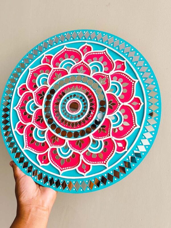 Echoes of Kutch" Lippan Wall Art, Home Decor - Image 2