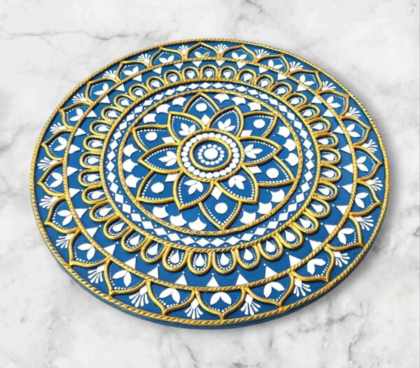 Handmade Mirror Lippan Art For Wall Decor - Image 5
