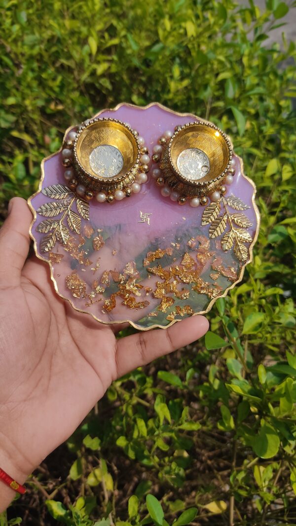 Elegant Resin Pooja Platter | Diwali Special! - Image 2