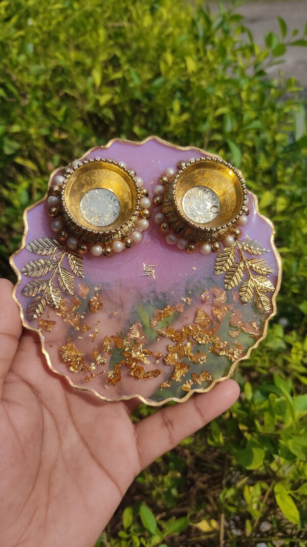 Elegant Resin Pooja Platter | Diwali Special! - Image 3