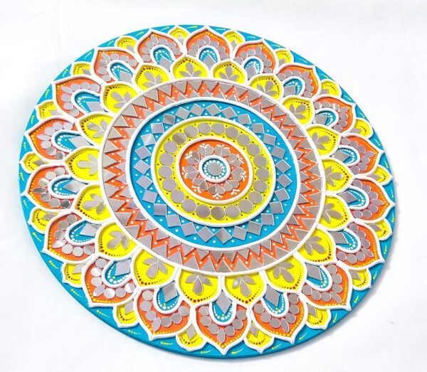 Mandala Lippan Art wall hanging (12X12) Home decor