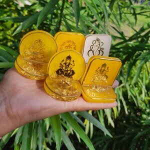 Mini Resin Ganesh Car Dashboard idols | Eco-Friendly Decor for Home & Office"
