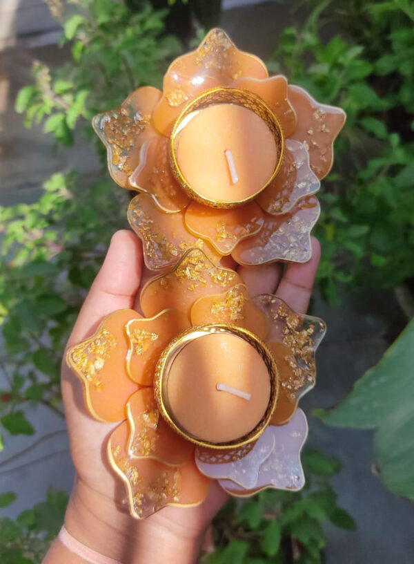 Tealight Candle holder- Set of 2 - Image 3