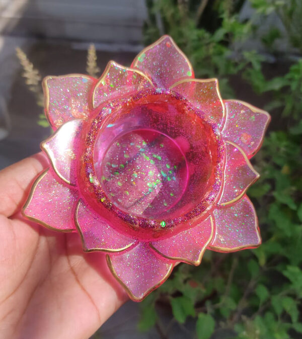 Lotus Tealight Candle Holder- Set of 2 - Image 3