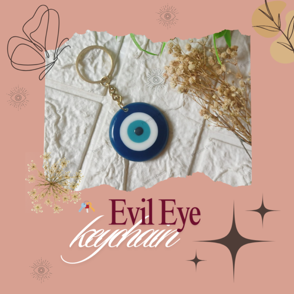 Evil Eye Resin Keychain – Protection and Style in One