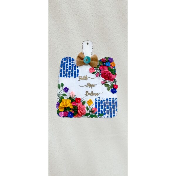 Russian Sculpture Flower Chopping Board for Home Decor - Image 2