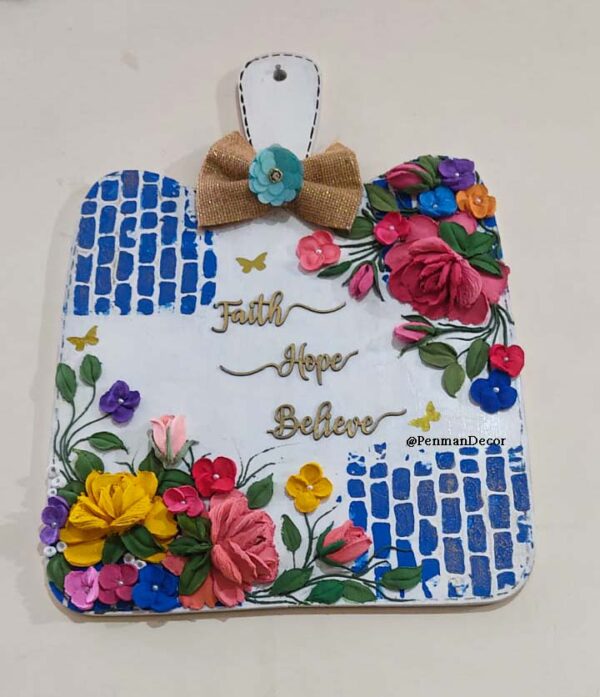 Russian Sculpture Flower Chopping Board for Home Decor