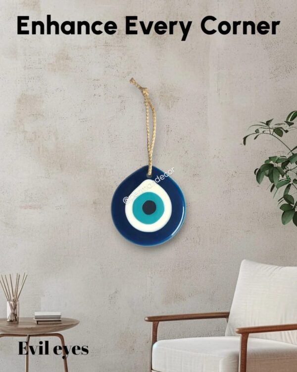 Handcrafted Resin Evil Eye Wall Hanging