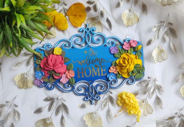 Welcome Home Wooden Wall Hanging Home Decor - Image 2