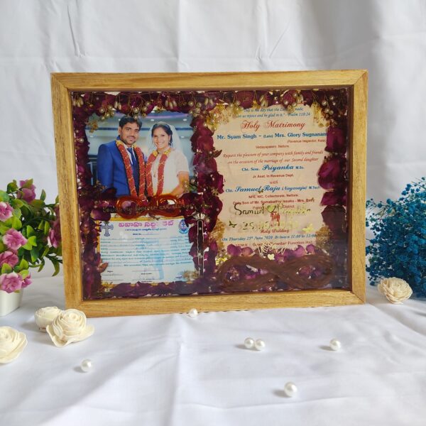 Varmala Preservation-9*12 Inches Teakwood Photo Frame - Image 6