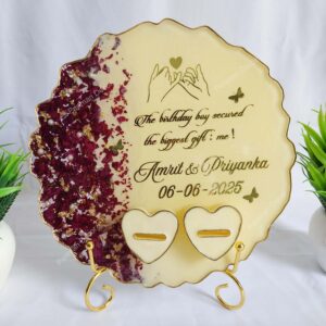 Customized Engagement Ring Platter- Model 1