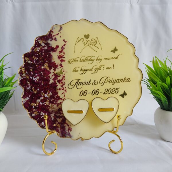 Customized Engagement Ring Platter- Model 1 - Image 3