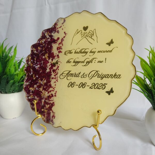 Customized Engagement Ring Platter- Model 1 - Image 6