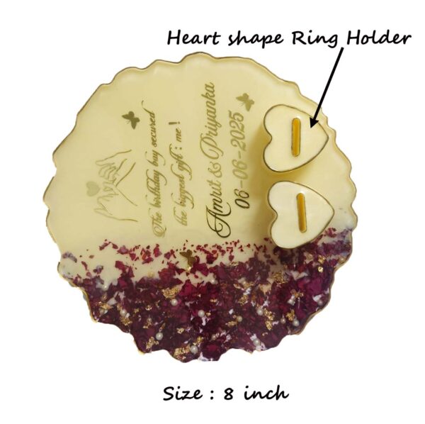 Customized Engagement Ring Platter- Model 1 - Image 8