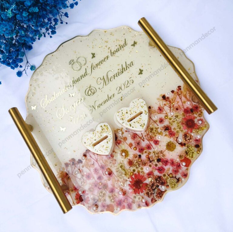 Resin Engagement Ring Platter